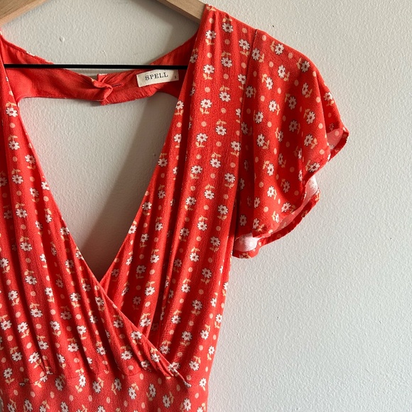 Spell Yellow Rose Bias Mini Dress — Size S - Picture 7 of 16